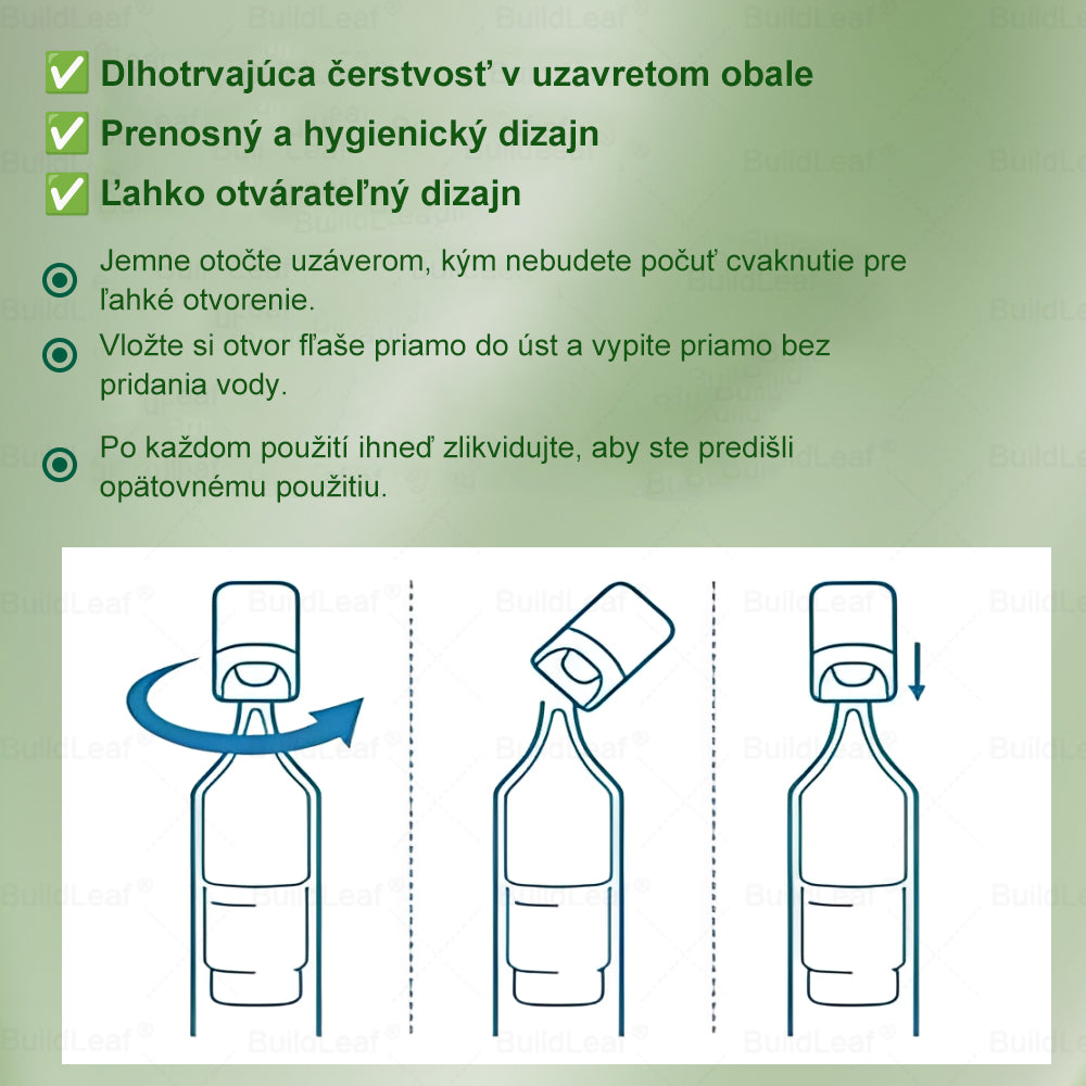 🐝BuildLeaf® GLP-1 6-v-1 Health Solution Perorálna tekutina (Len raz denne, viditeľné zmeny už za 7 dní) Pre obezitu, kardiovaskulárne ochorenia, cukrovku, spánkové apnoe, zdravie čriev, problémy s kĺbmi a ďalšie